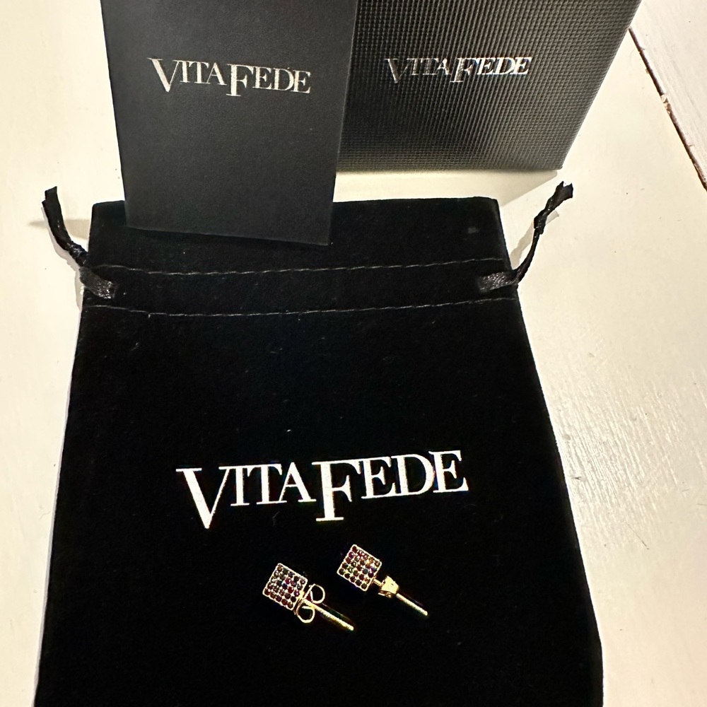 Vita Fede Cubo Earrings NWT